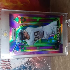 Aaron Judge stainglass purple prizm